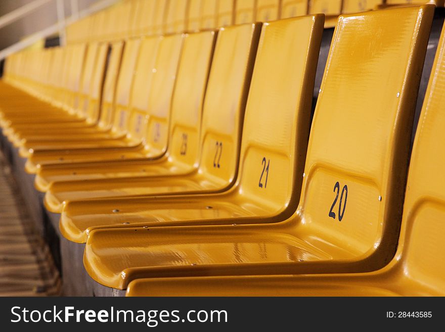 Empty seats in basketball hall, Spisska Nova Ves - Slovakia