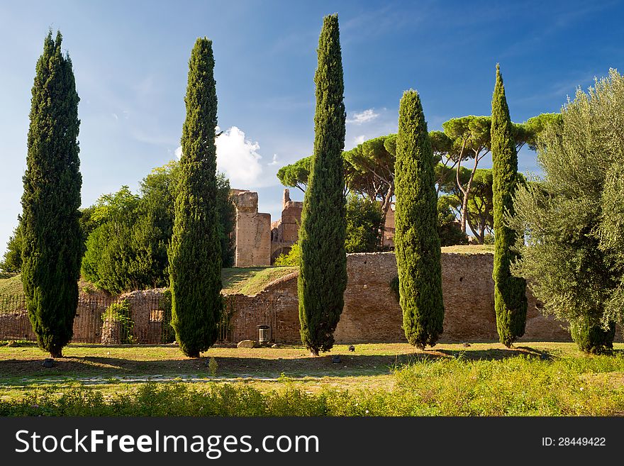 Roman ruins in Rome