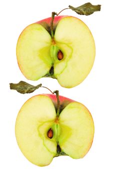 Apple Halves Royalty Free Stock Photo Apple Halves Royalty Free Stock Photo