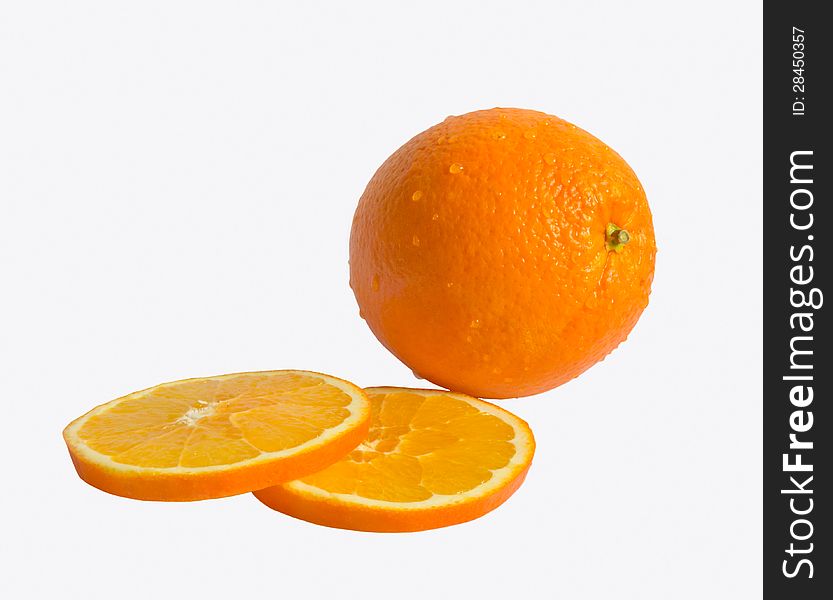 Healthy Orange isolated on white background. Healthy Orange isolated on white background
