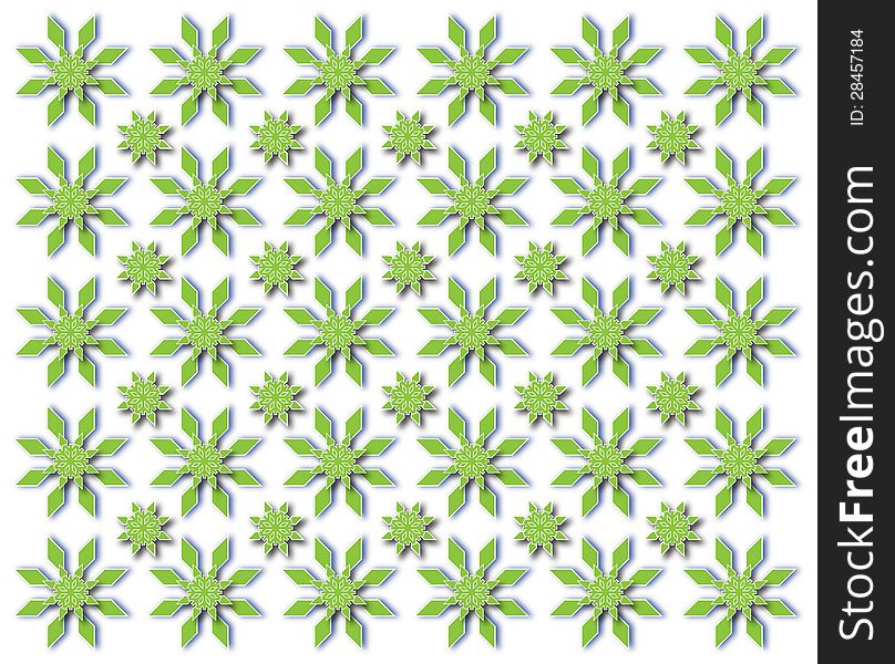 Green Snowflakes