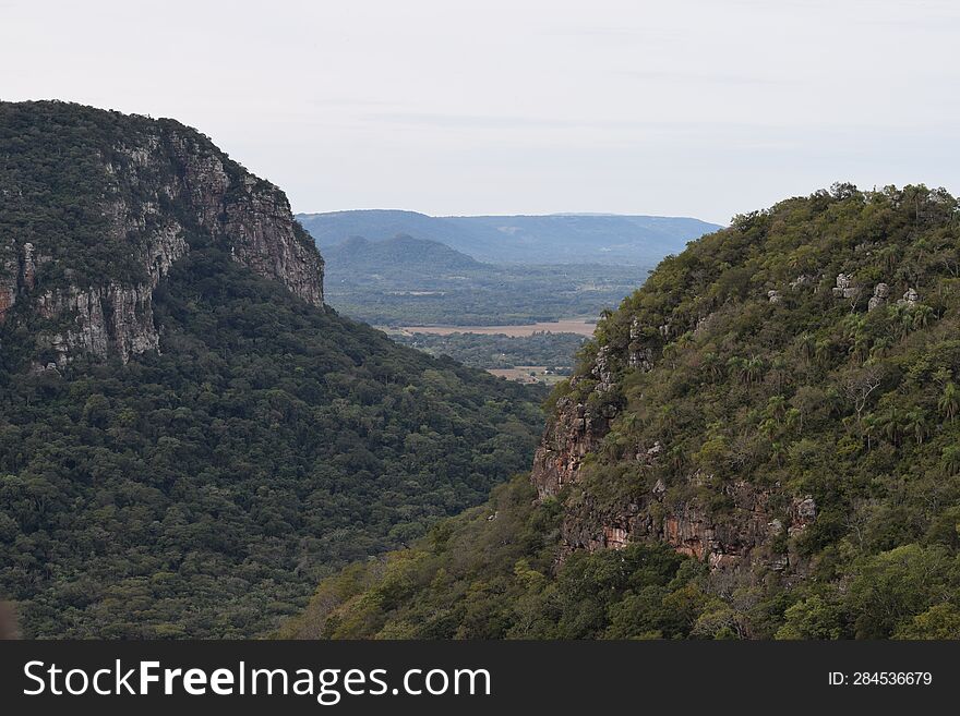 Two Green Hills In The Country Of Paraguay