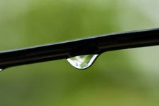 Raindrops On The Wire Royalty Free Stock Photography Raindrops On The Wire Royalty Free Stock Photography