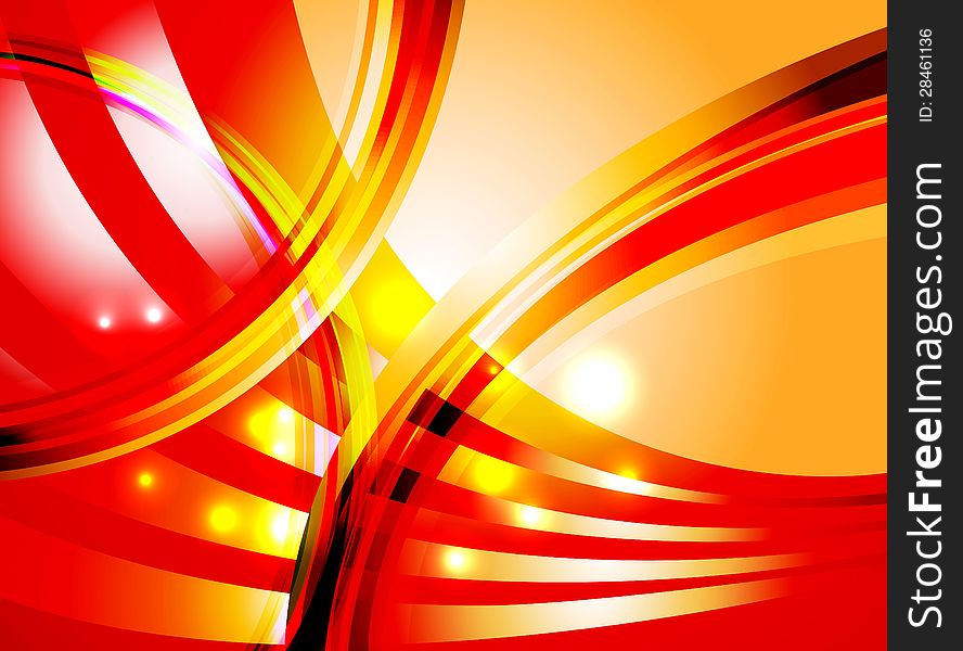 Abstract shiny curve colorful background