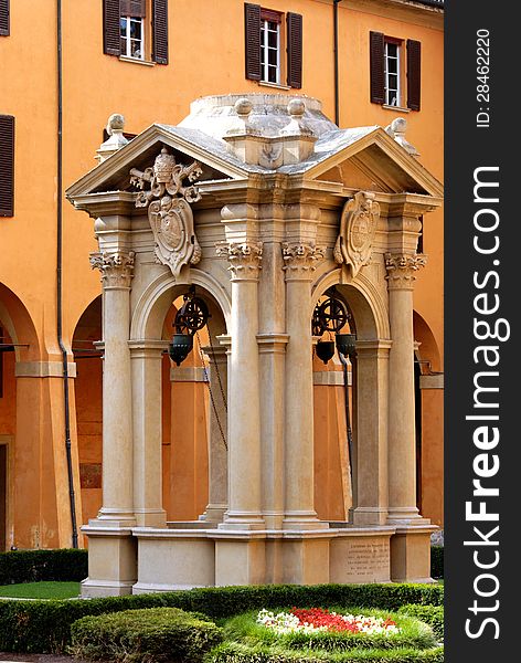 View of historical place in bologna