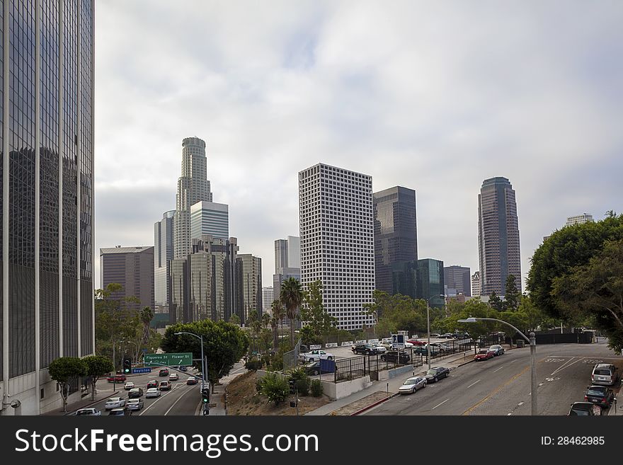 Financial District in Los Angeles, CA