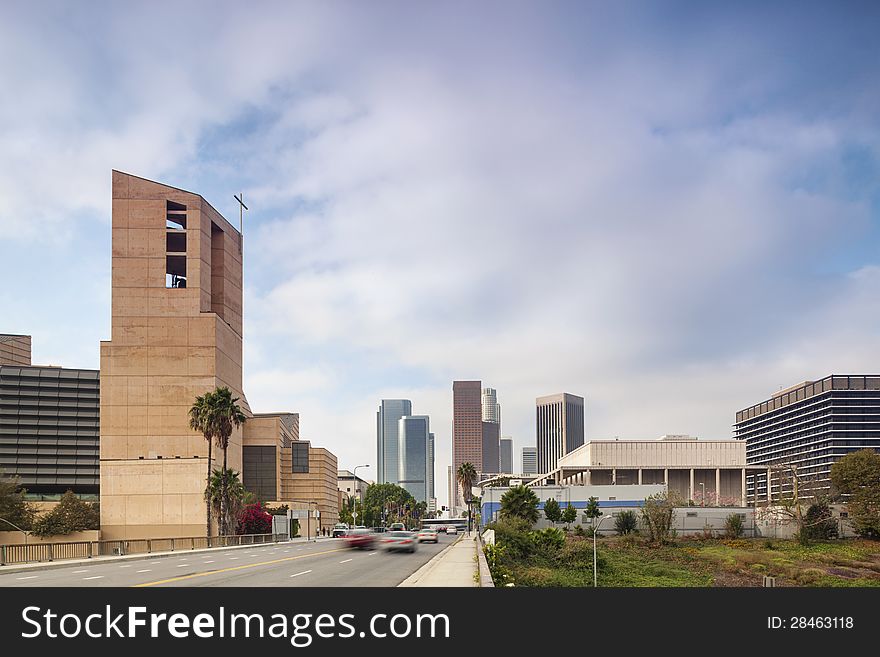 Financial District in Los Angeles, CA