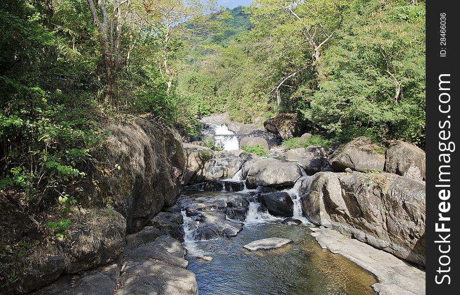 Nangrong Waterfall In Nakhon Nayok, Thailand