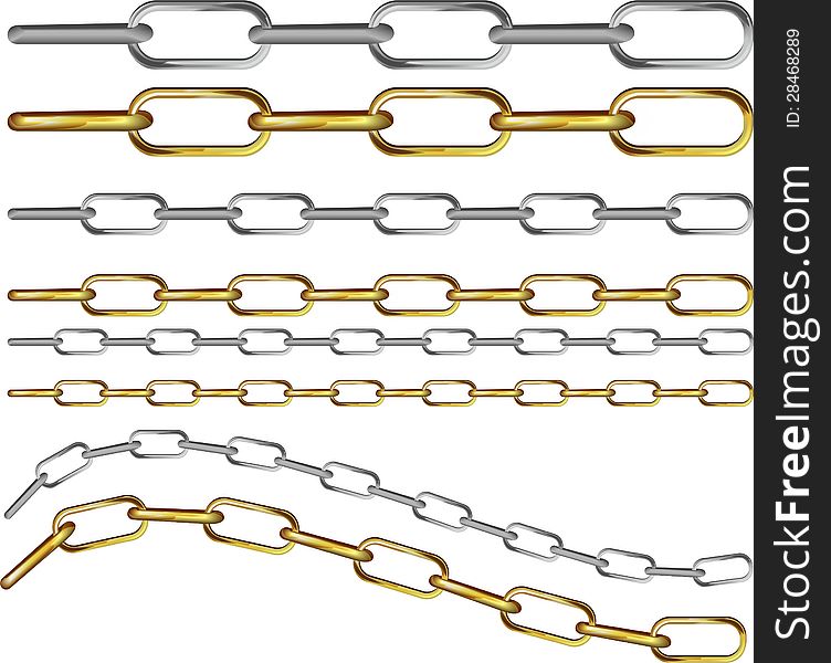 Illustration of a metal chain