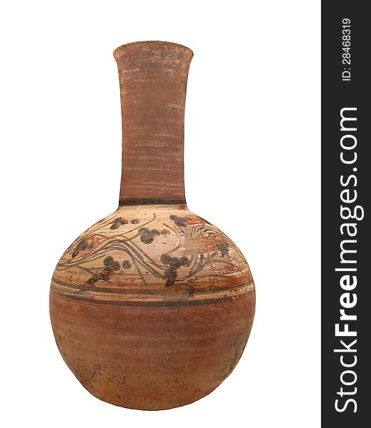 Ancient Egyptian Pottery Isolated