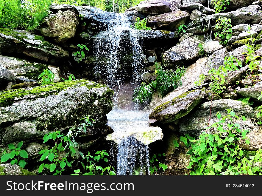 Picture of a small waterfall