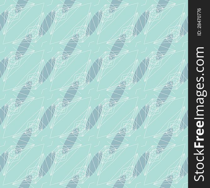 Vector seamless background with graphic forms remaining of spaceships or flying geometrical bugs, retro pattern from 1970s or 1980s. Vector seamless background with graphic forms remaining of spaceships or flying geometrical bugs, retro pattern from 1970s or 1980s