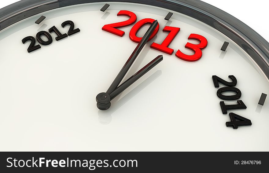 2013 In A Clock In 3d