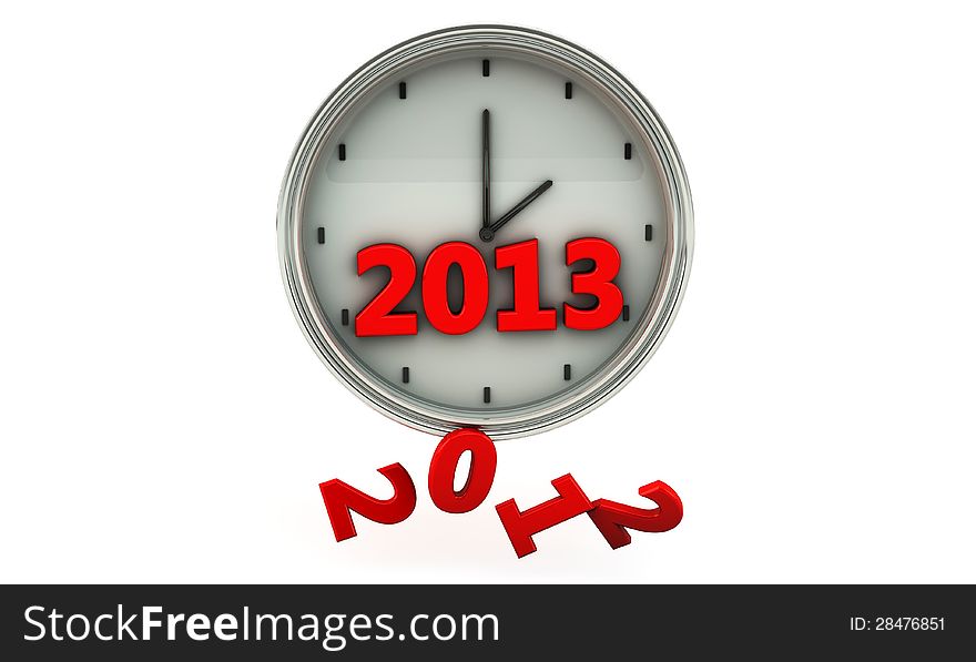 2013 In A Clock In 3d