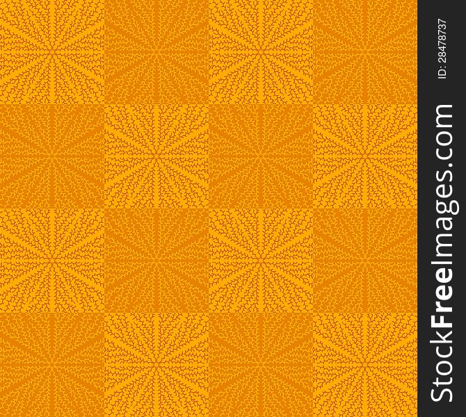Seamless Pattern In Orange Colors