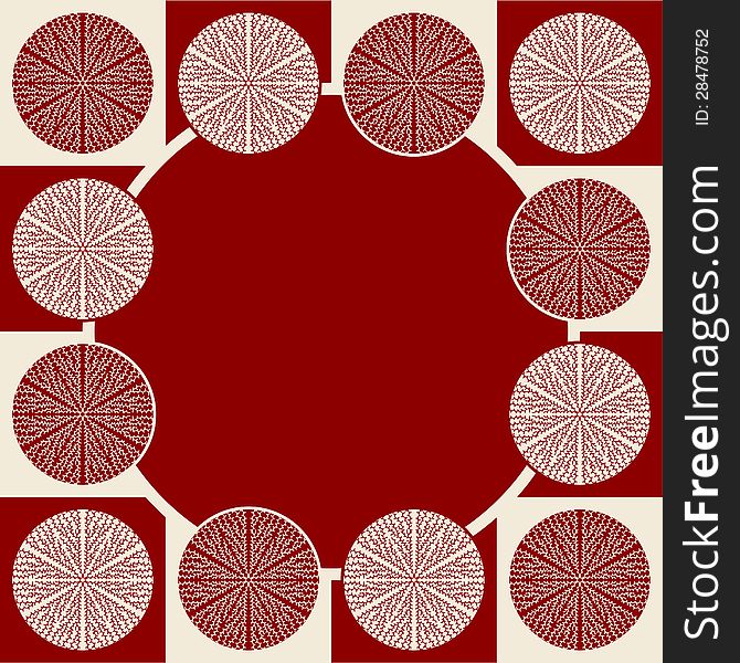 Seamless pattern in dark red colors