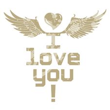 I Love You, Lettering Royalty Free Stock Images I Love You, Lettering Royalty Free Stock Images
