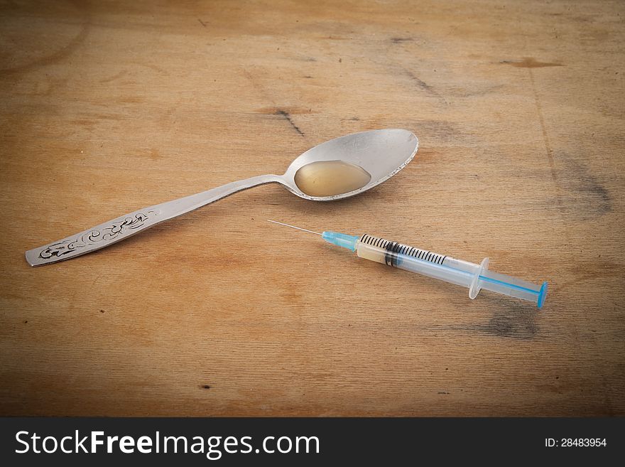 Drugs addict means for preparation heroin