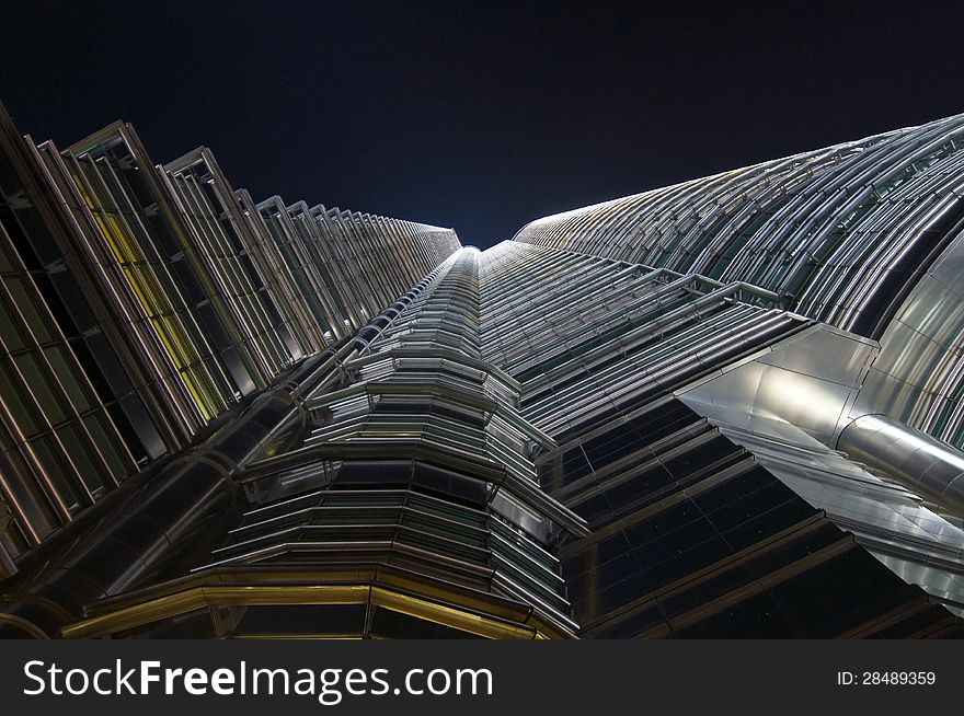 Kuala lumpur convention centre night view. Kuala lumpur convention centre night view