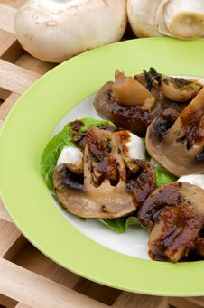Cooked Mushrooms Stock Photo Cooked Mushrooms Stock Photo
