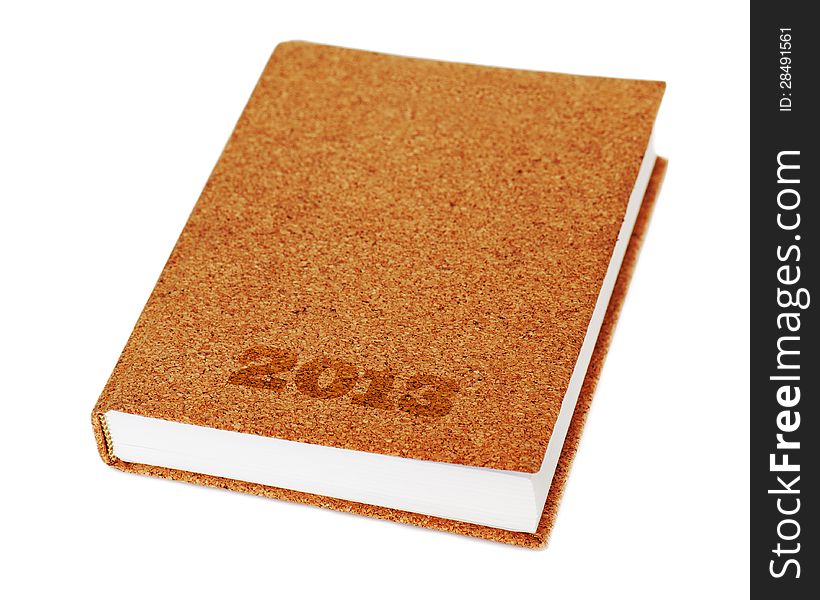 Diary book isolate on white background