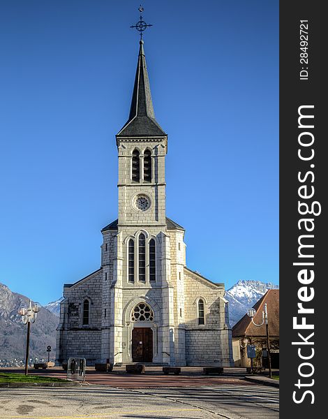 Church in French Alps, Sevrier