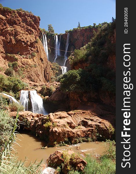 Cascade d’ouzoud is the biggest waterfall in Morocco. Cascade d’ouzoud is the biggest waterfall in Morocco