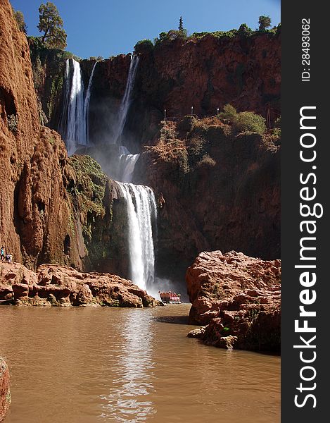 Cascade d’ouzoud is the biggest waterfall in Morocco. Cascade d’ouzoud is the biggest waterfall in Morocco