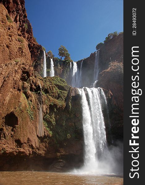 Cascade d’ouzoud is the biggest waterfall in Morocco. Cascade d’ouzoud is the biggest waterfall in Morocco