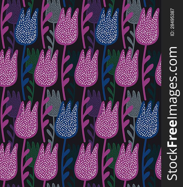 Floral seamless pattern. This is file of EPS8 format.