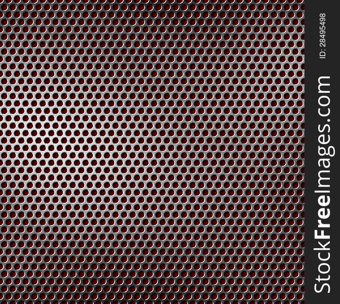 Perforated brushed metal for background. Perforated brushed metal for background