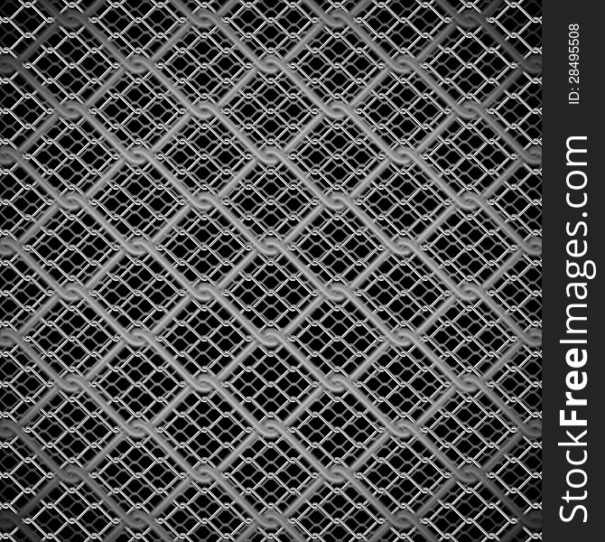 Metal chain link fence background