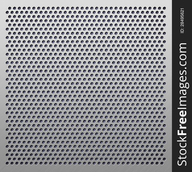 Perforated plastic background