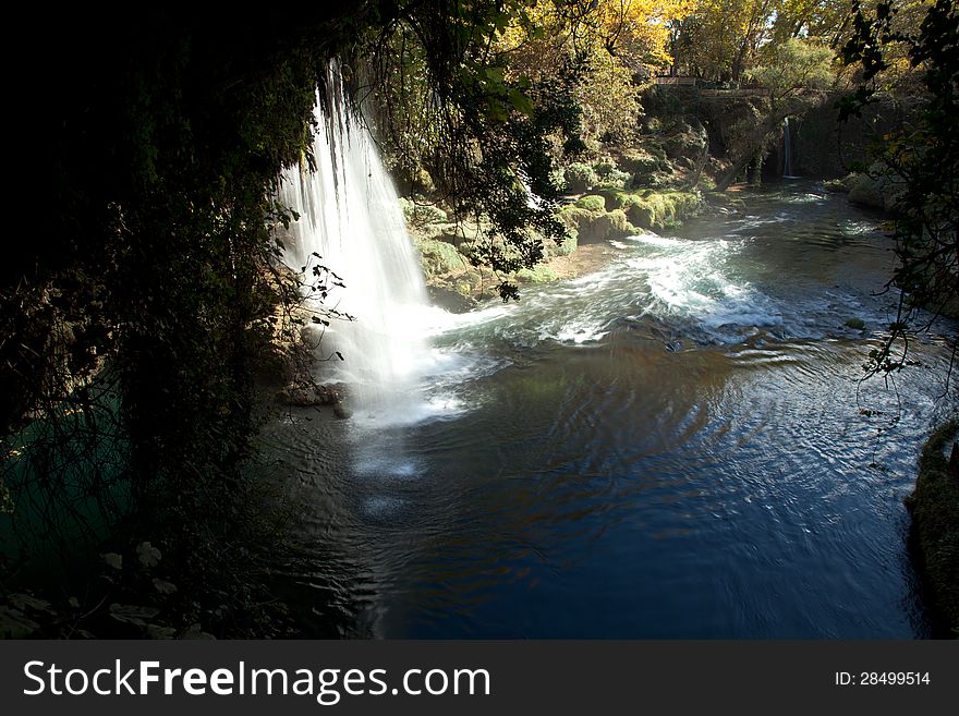 Duden waterfall and cascade at Antalya Turkey