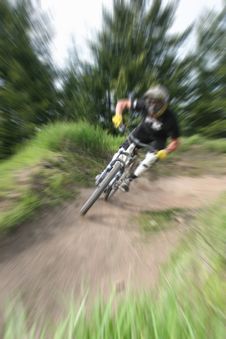 Mountain Bike Zoom Royalty Free Stock Image