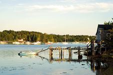 Fishing Shack And Pier Royalty Free Stock Images Fishing Shack And Pier Royalty Free Stock Images