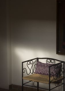 Bench In Mexican Hotel Royalty Free Stock Images Bench In Mexican Hotel Royalty Free Stock Images