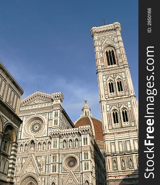 Duomo and Giotto's campanile in Florence.
