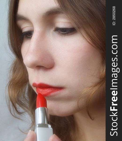 Girl & Lipstick