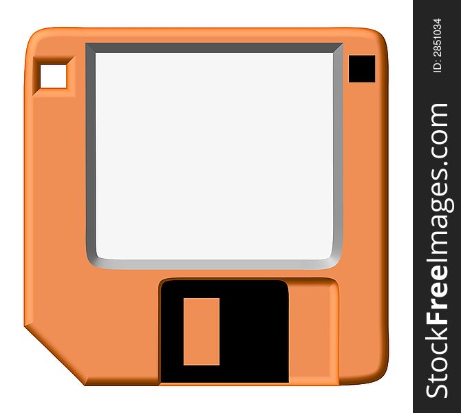 3 1/2 floppy diskette illustration