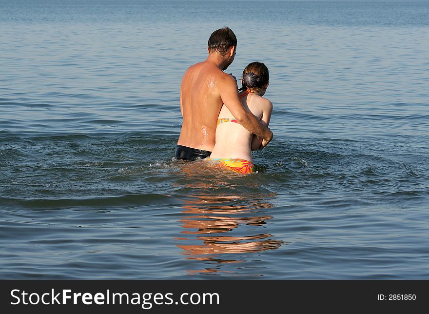 Happy couple on a vacation