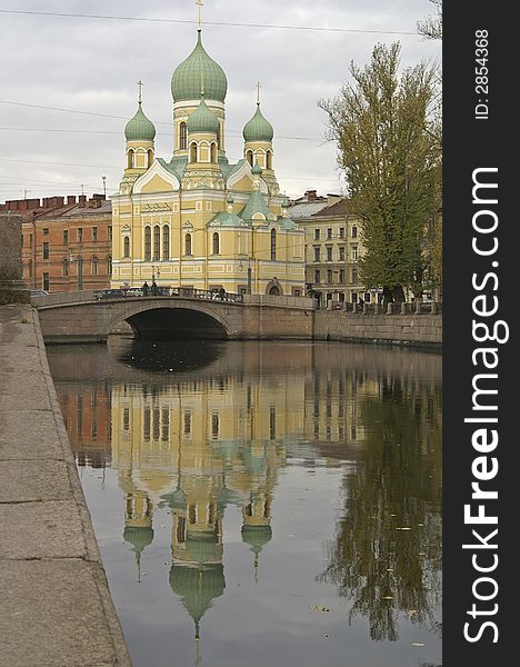 Svyato-Isidovskaya church on the canal in St. Petersburg