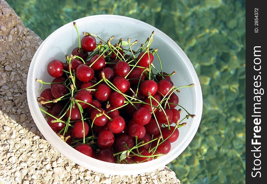 Fresh red healthy vitamin cherry. Fresh red healthy vitamin cherry