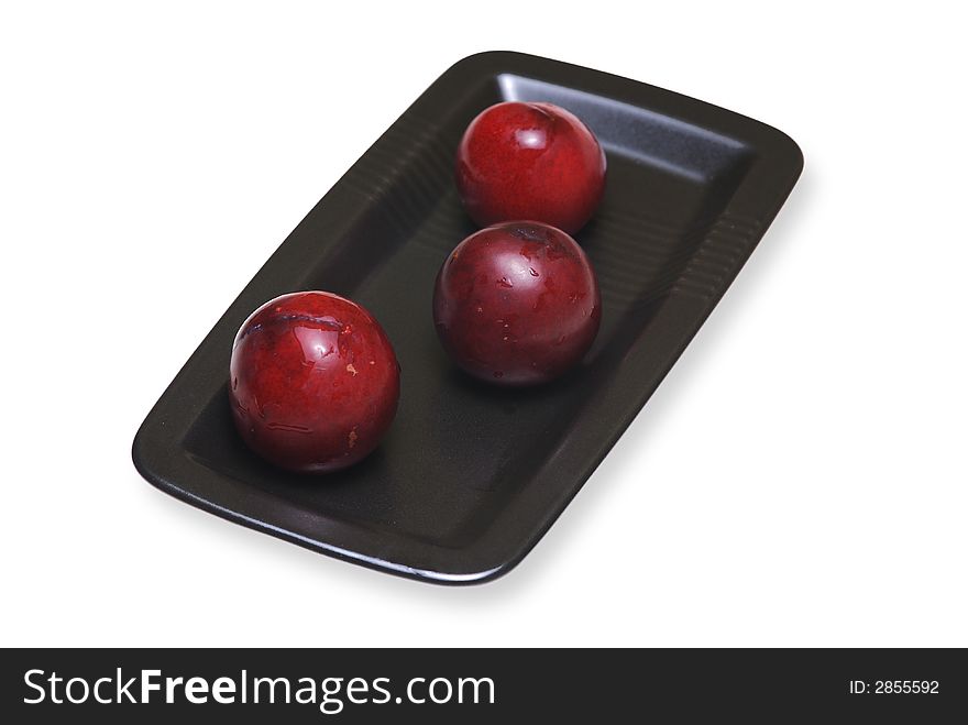 Red plums