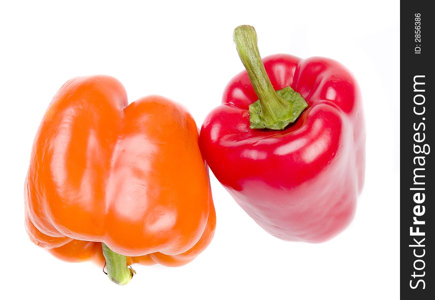 Sweet pepper isolated on white