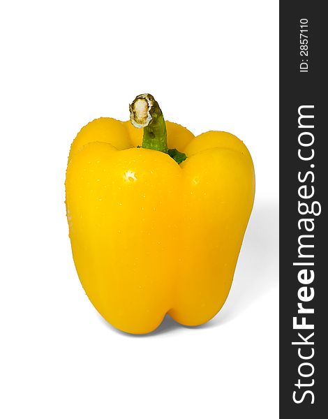 Isolated Sweet Yellow Pepper