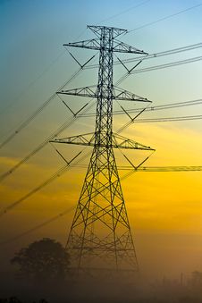 High Voltage Electric Tower Stock Image High Voltage Electric Tower Stock Image