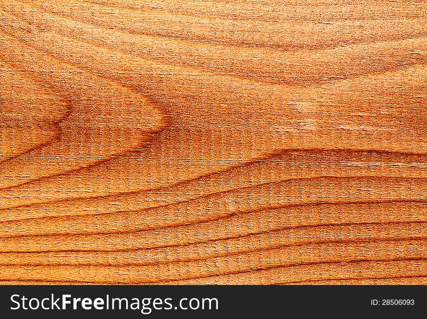 The red wooden boards close up.