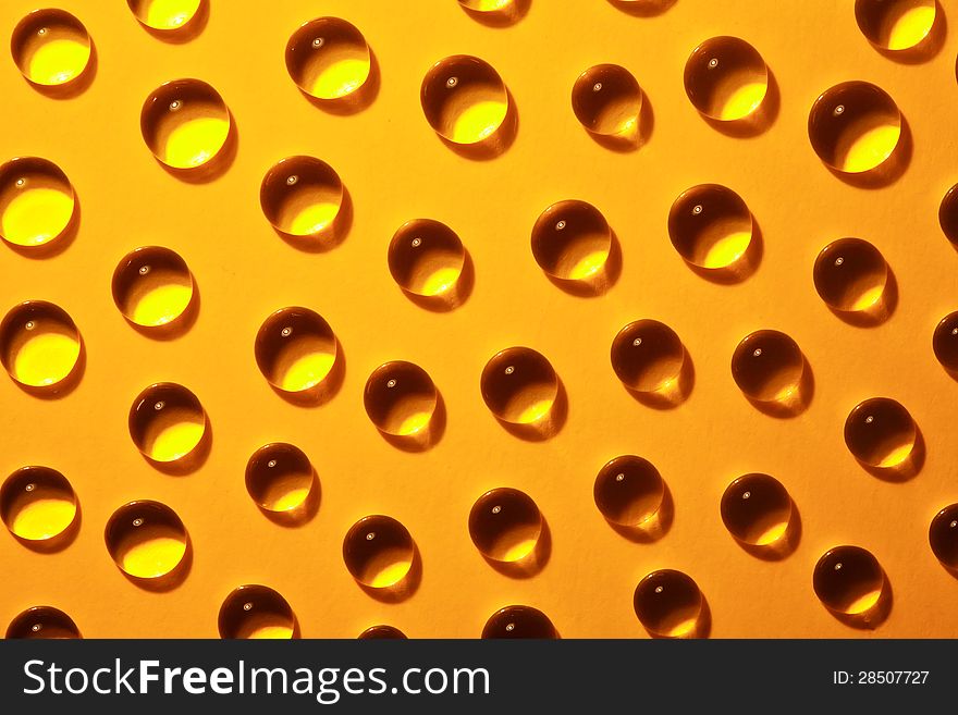 Abstract yellow paper background with drops of water. Abstract yellow paper background with drops of water