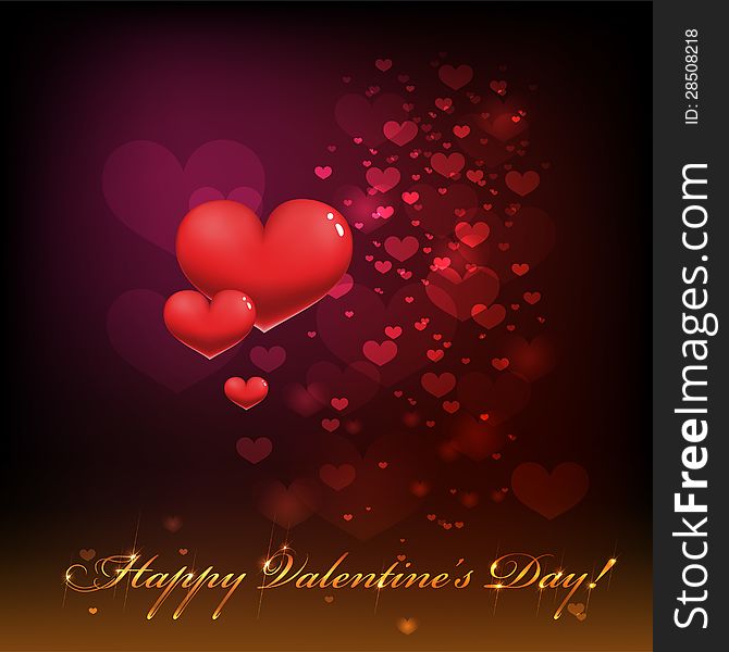 Shiny hearts light Valentines day background eps 10. Shiny hearts light Valentines day background eps 10